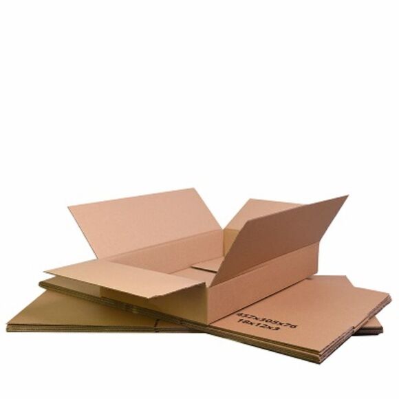 10Pcs x ULINE 18 x 12 x 3" Corrugated Shipping Box S-19080 Commercial Grade - Picture 5 of 5